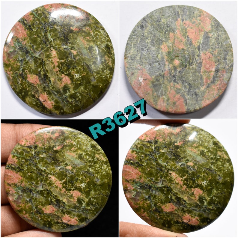 Red Jasper Green Epidote Gemstone Natural Unakite Jasper Etsy