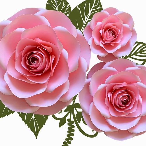 50 PDF PRINTABLE Paper Flower PETAL Templates Diy Large Paper - Etsy