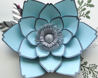 Modello di fiore di carta SVG Petal #23, versione digitale, design originale di Annie Rose - Macchine da taglio Cricut e Silhouette pronte per il fai da te