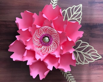 SVG PNG DXF Petal 13 Paper Flower Templates Cut files for Cutting Machines Such as Cricut and Silhouette Cameo Diy Paper Flowers project