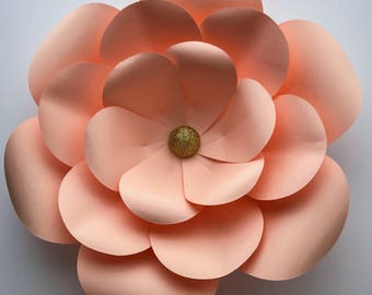 pdf paper flowers petal 3 templates 3d and diy paper flower etsy paper flower template 3d