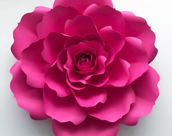 svg combo of small and mini rose paper flower template diy a4 paper flower making