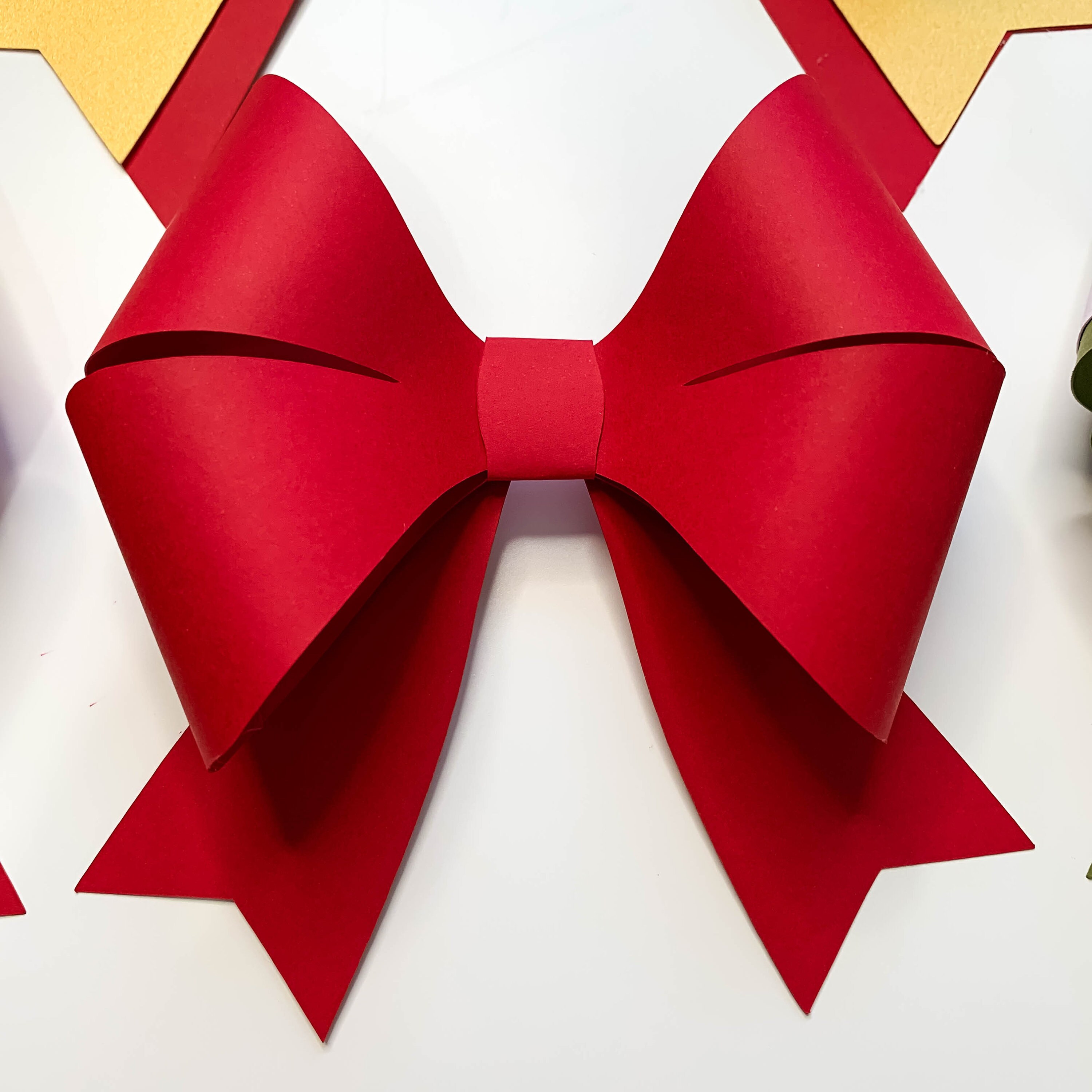 PDF Printable Holiday Bow 1 Template Stencil for Trace and Cut Ideal