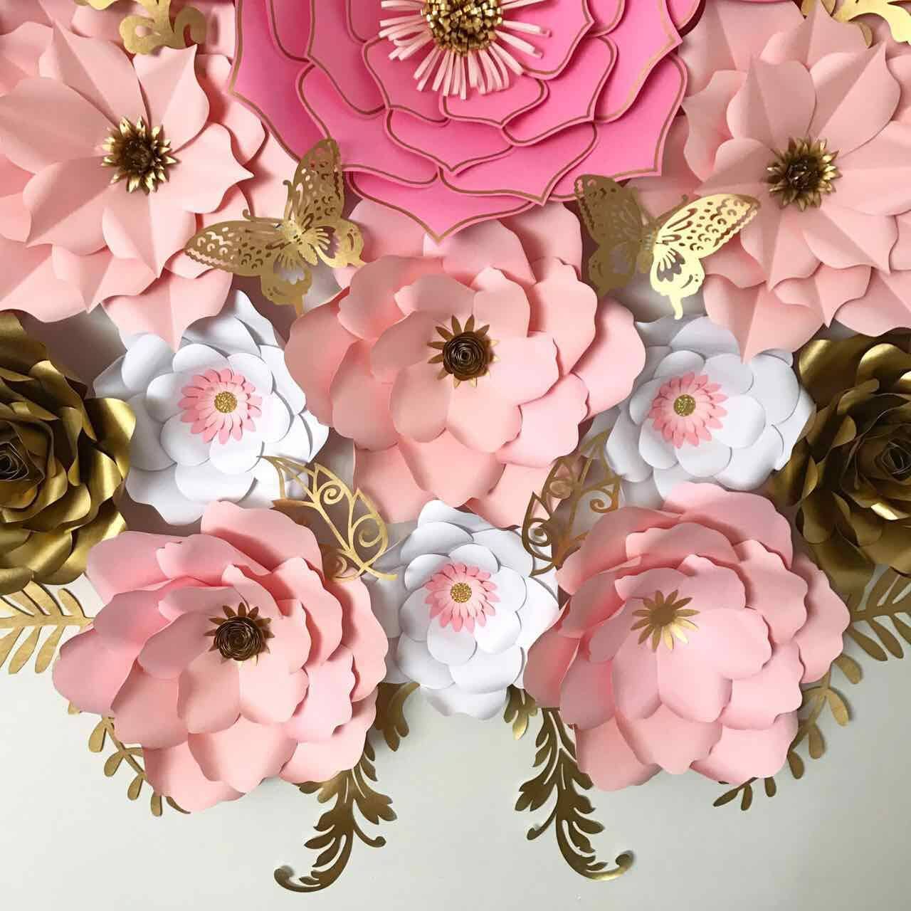 PDF PETAL 21 Paper Flowers UPDATED Template Printable to create 6