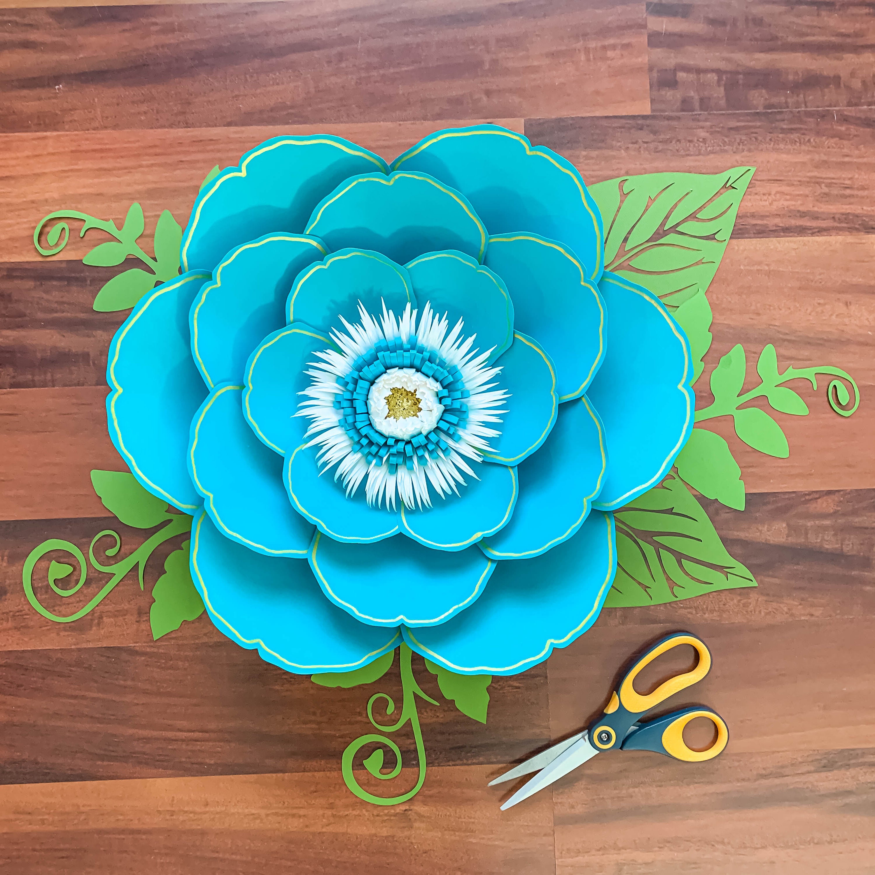 paper-flowers-pdf-petal-155-exquisite-rose-flower-template-with-base