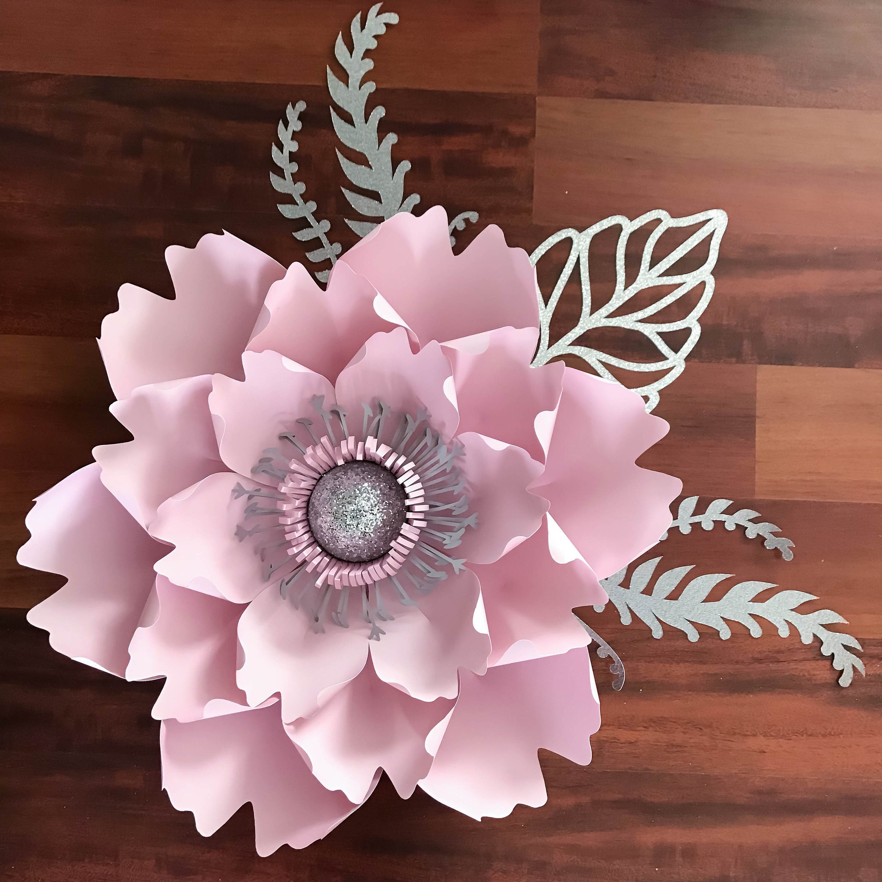 SVG PNG DXF Petal 13 Paper Flower Templates Cut Files For Cutting 