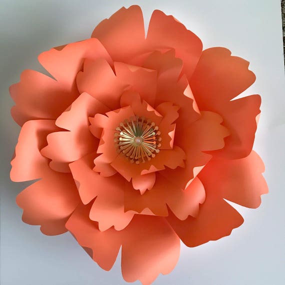 Download Free Paper Flowers Svg Petal 54 Paper Flower Template Digital Etsy SVG Cut Files