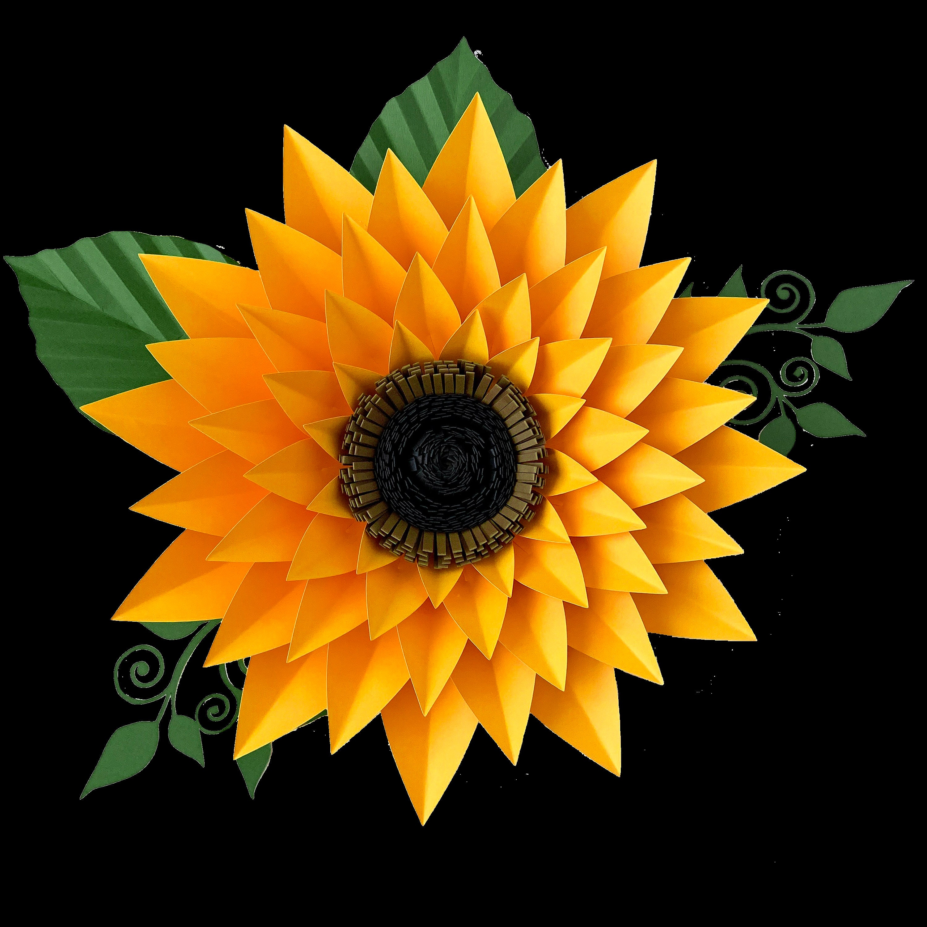 pdf paper flowers petal 44 template instant download