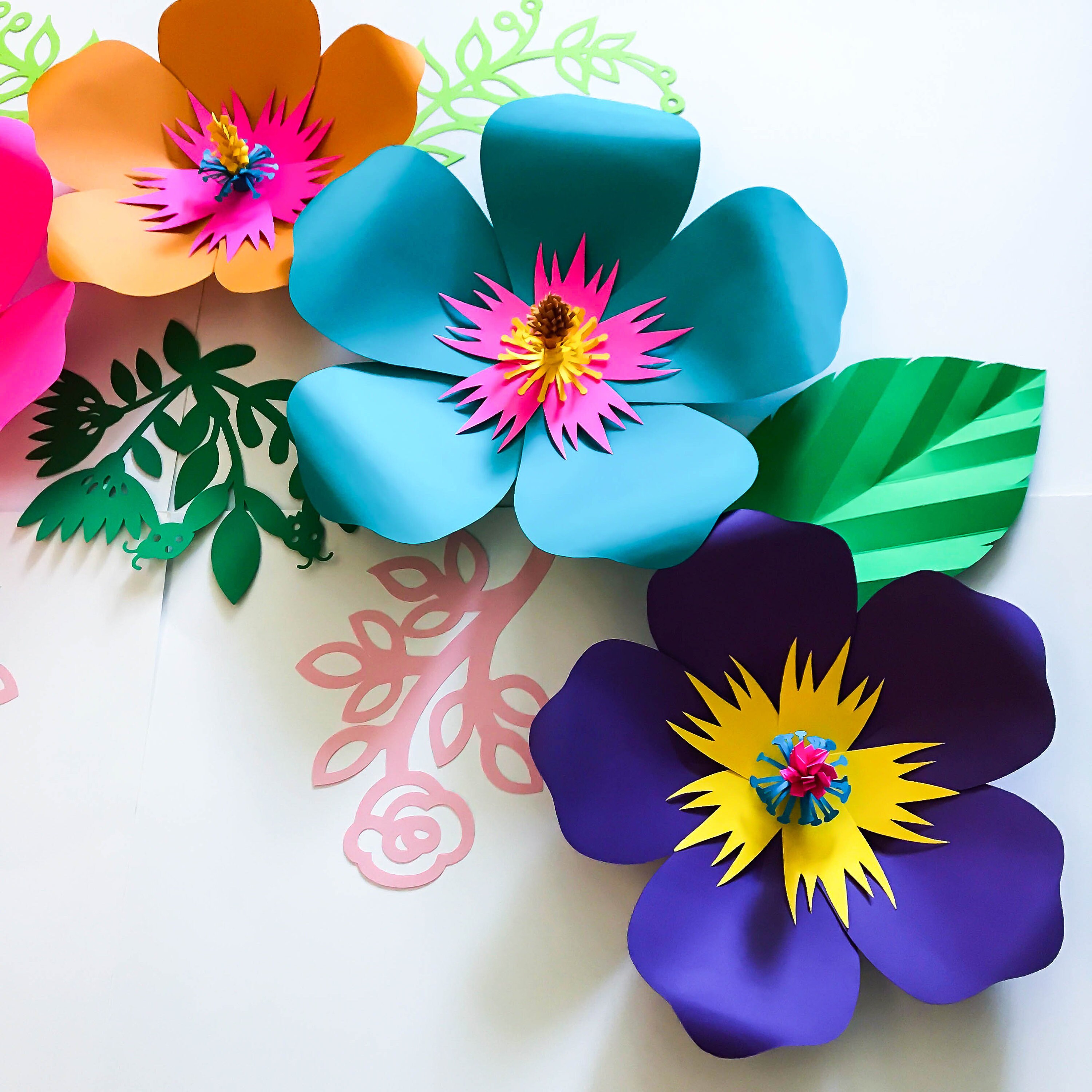 Free Free 152 Svg Cricut Paper 3D Flower Template Free SVG PNG EPS DXF File