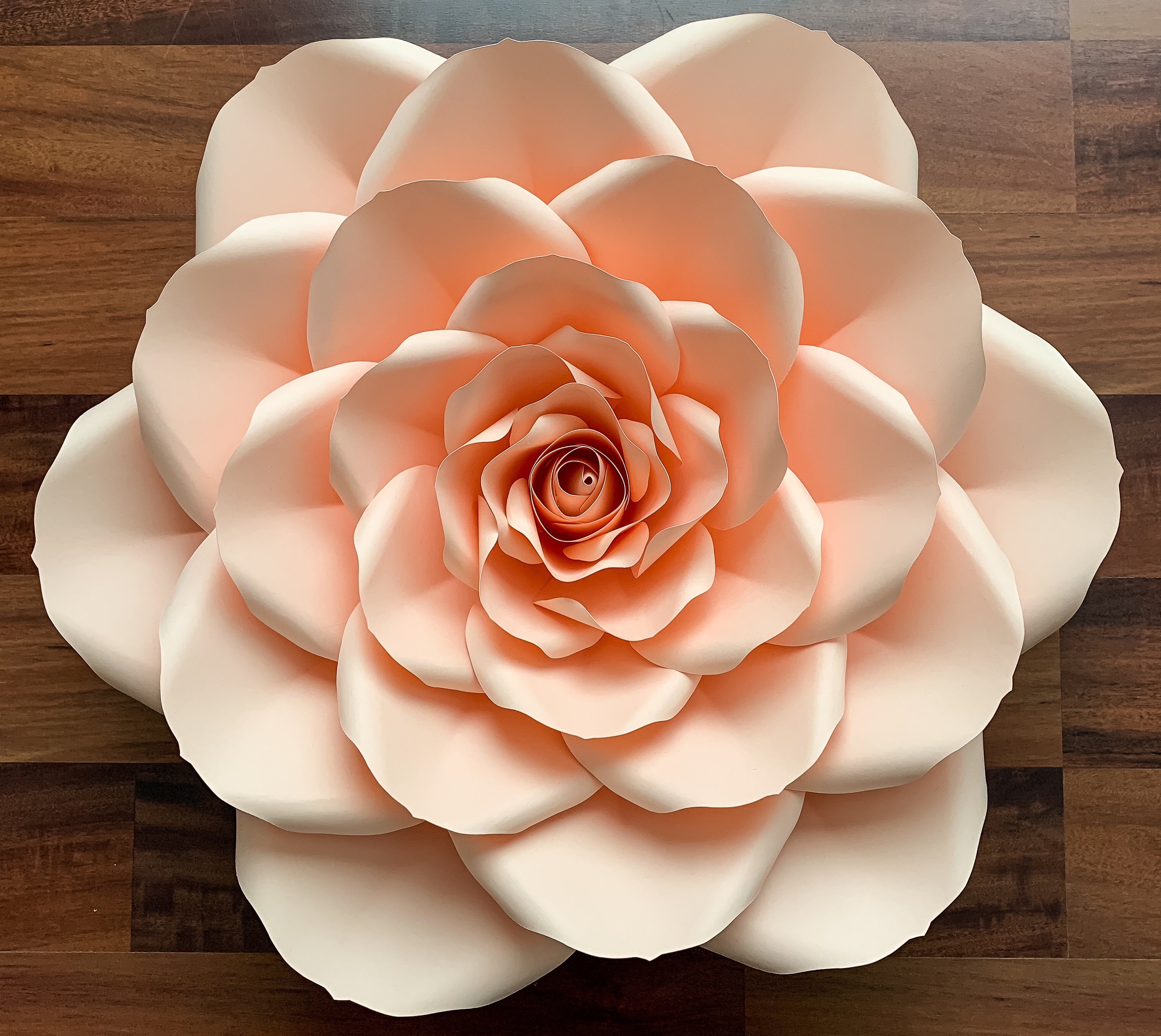 Large Paper Flower Template Free