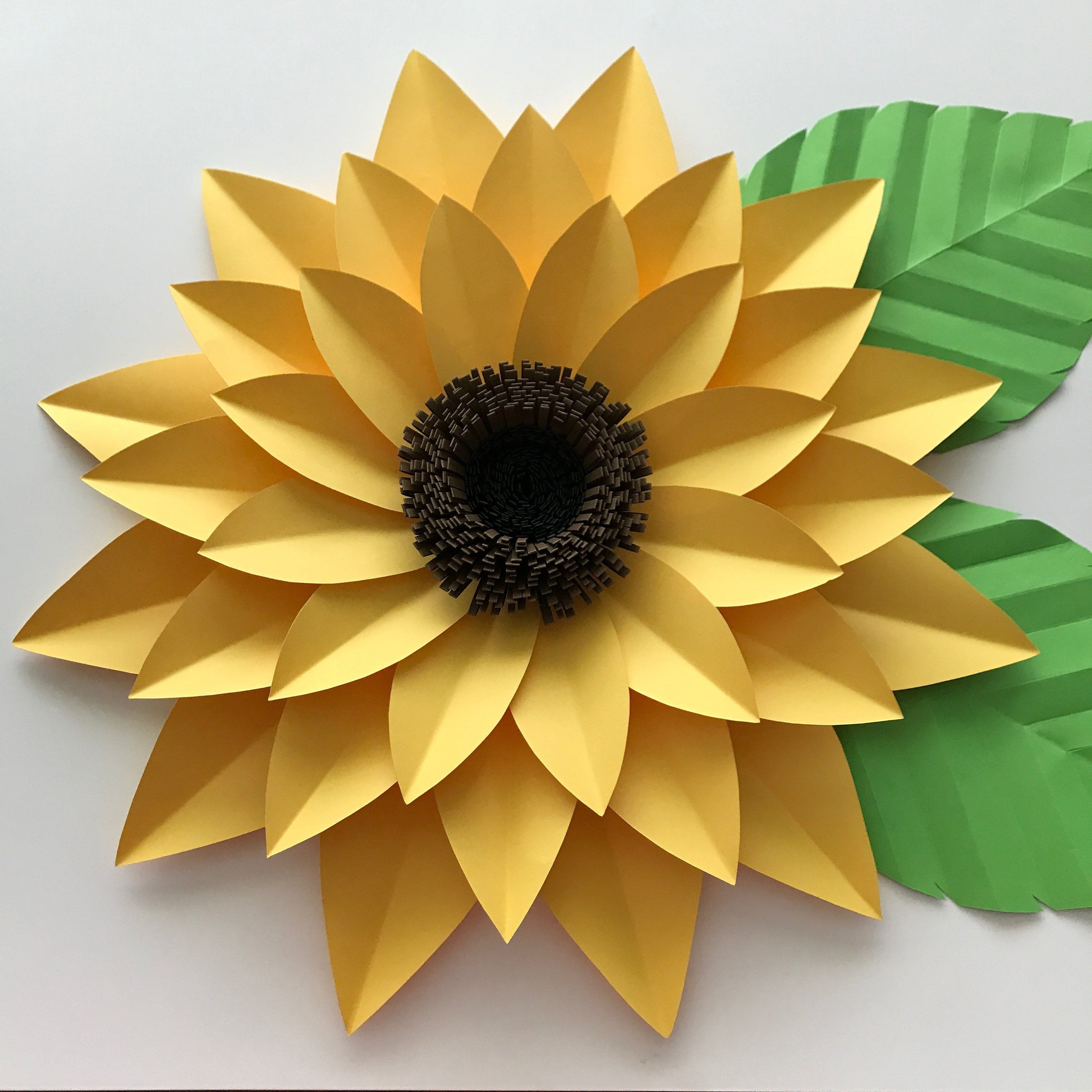 Download SVG DXF PNG Petal 44 Sunflower Paper Flower Template Diy ...