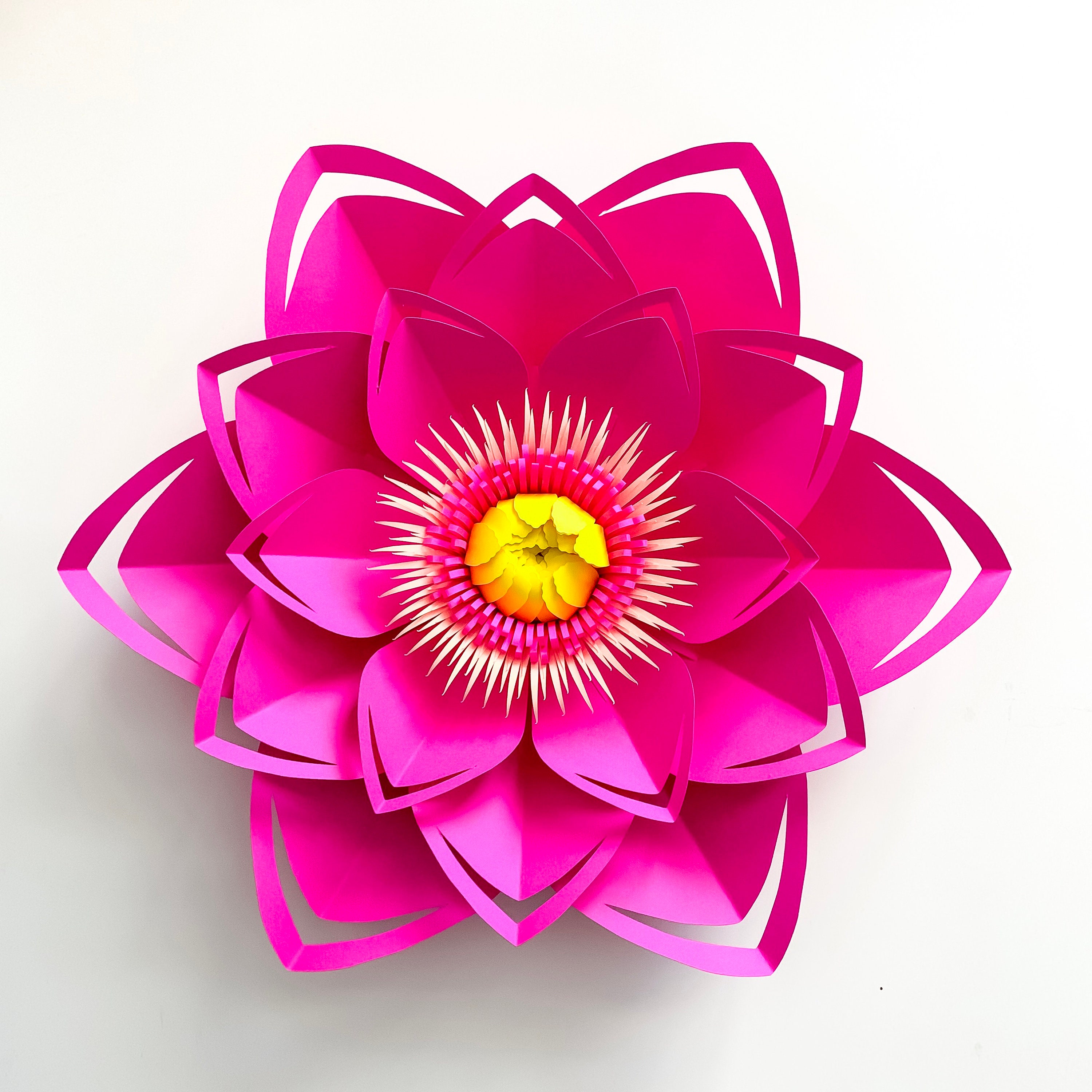 Download SVG Petal 43 Paper Flowers Template with Flat Center for ...