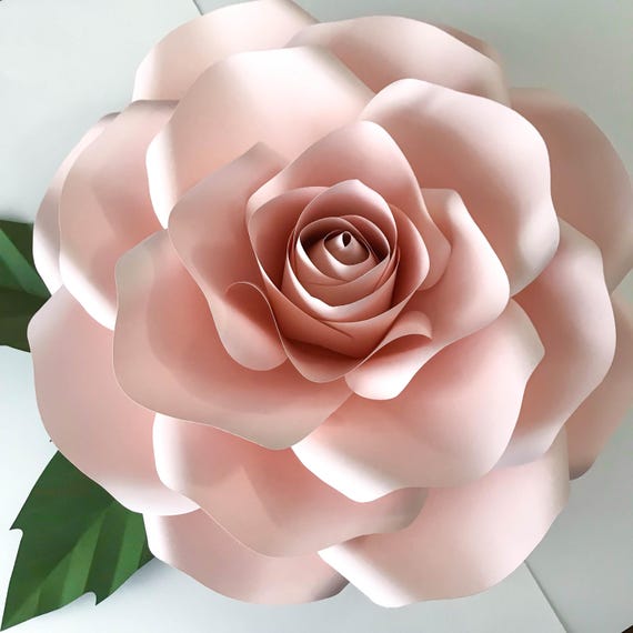 Paper Flowers SVG New Large Rose Template DIY Cricut and ...