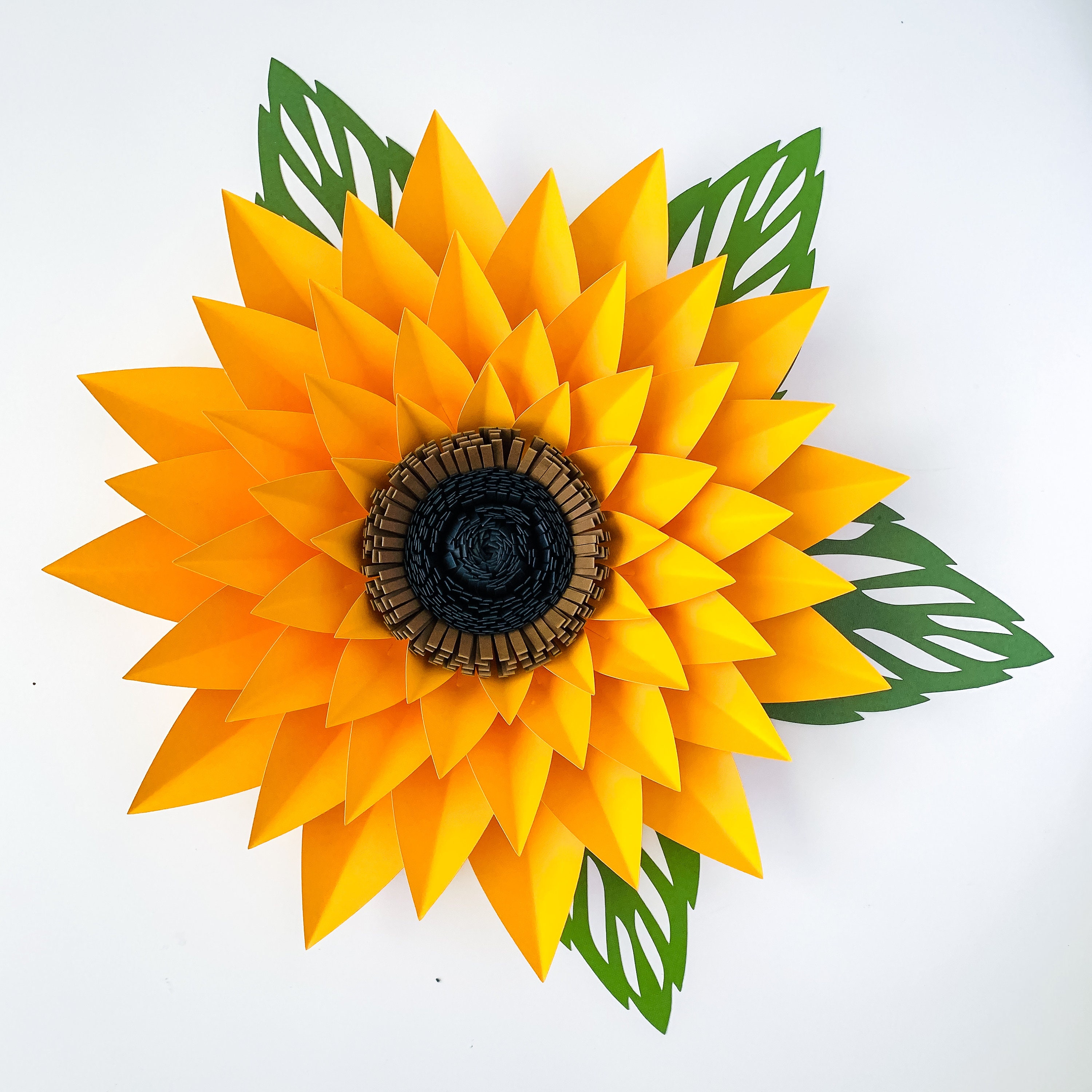 Download SVG DXF PNG Petal 44 Sunflower Paper Flower Template Diy ...