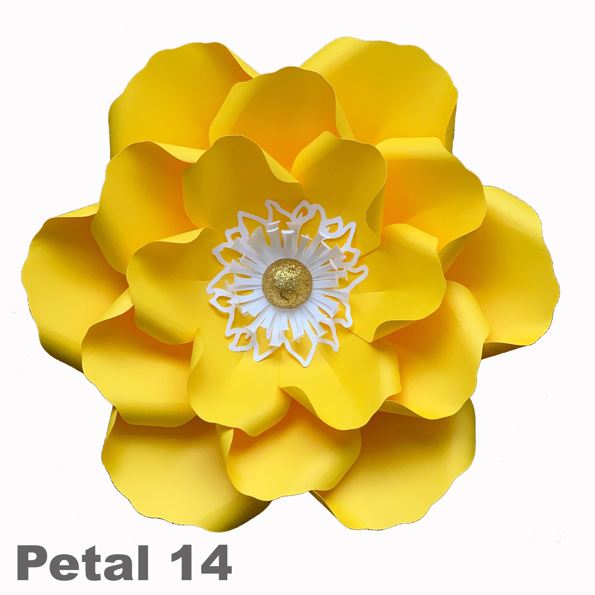 Combo 1 PDF Printable Giant Paper Flower Template 3D Giant Paper
