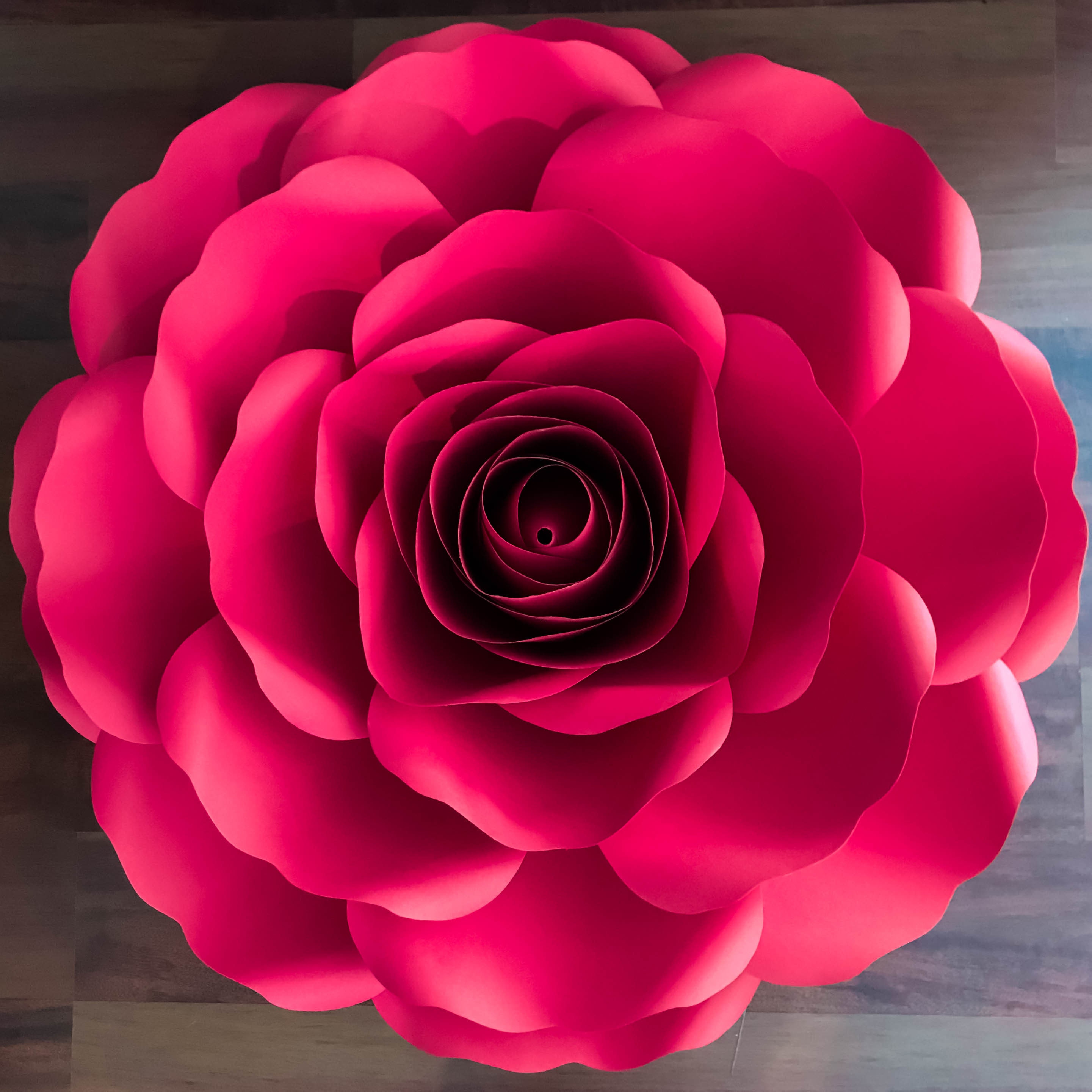 SVG-DXF A4 XL Rose Paper Flower Template Diy Cricut and ...