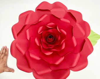 PDF Petal 39 Printable Giant Paper Flower Template | Trace n Cut Instant Download Digital Files | Flower Pattern and Stencil | Wall Decor