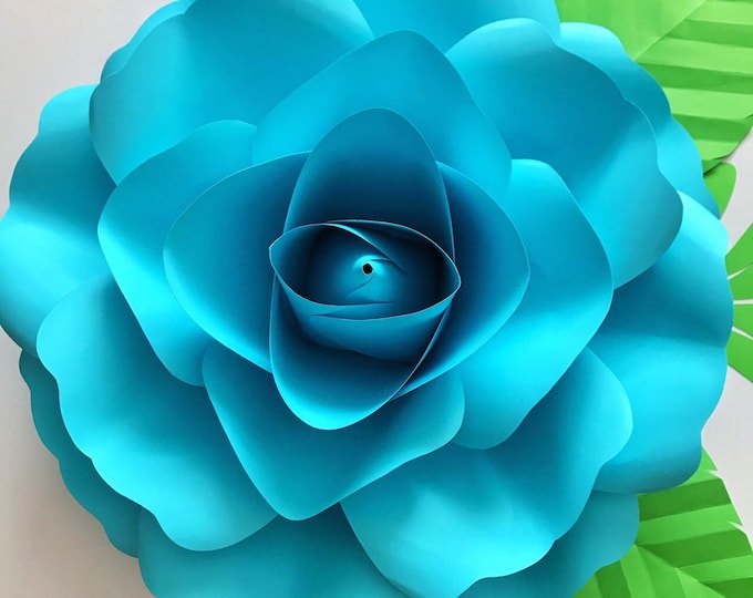 Paper Flowers -PDF Large Rose Petal Template, Digital Version -  18 to 20 Inches Diameter