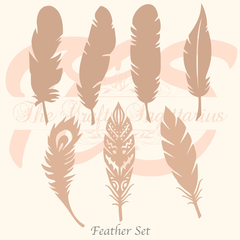 Download SVG Feathers Set-7 Kinds for your Paper Flower ...