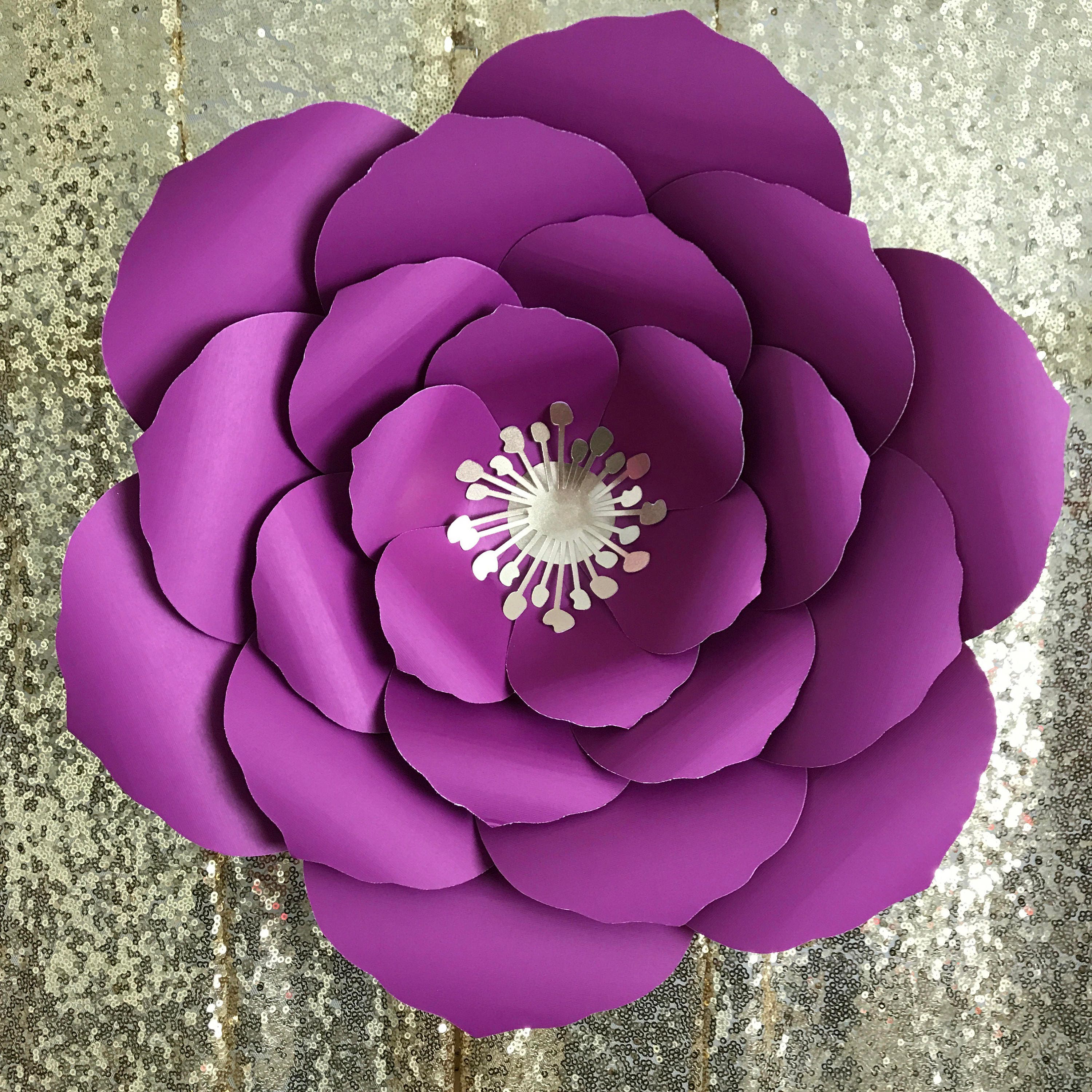 Petal 17 PDF Printable Giant DIY Paper Flower Templates Wedding Decor