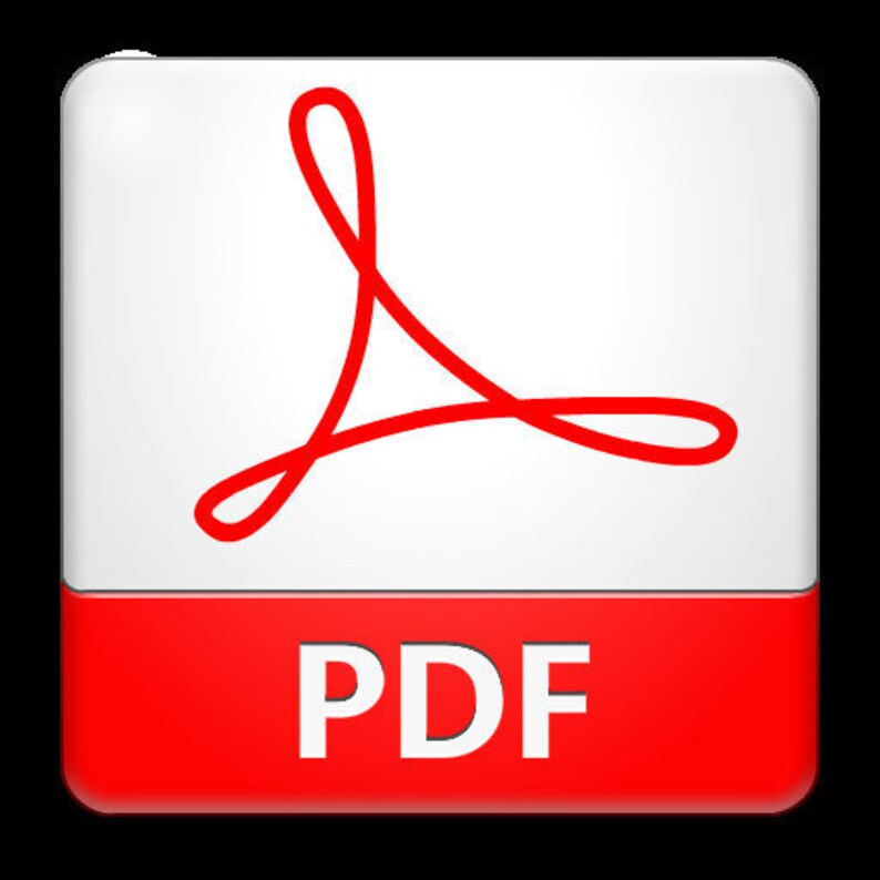 May include: A red PDF icon with the word "PDF" in white text on a red background.