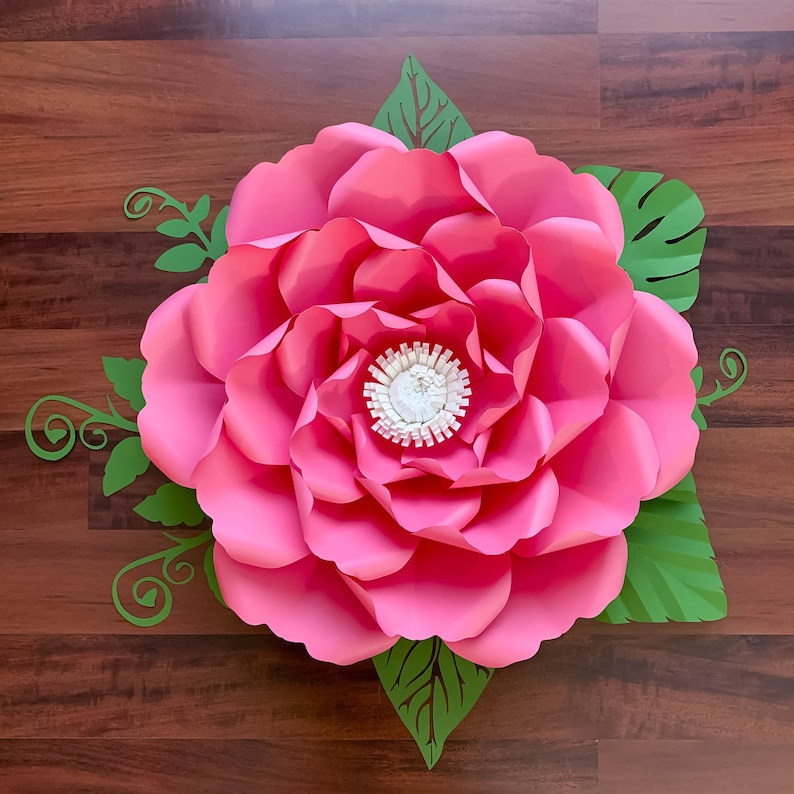 SVG PNG DXF Petal 30 Paper Flowers Template Cut file ...