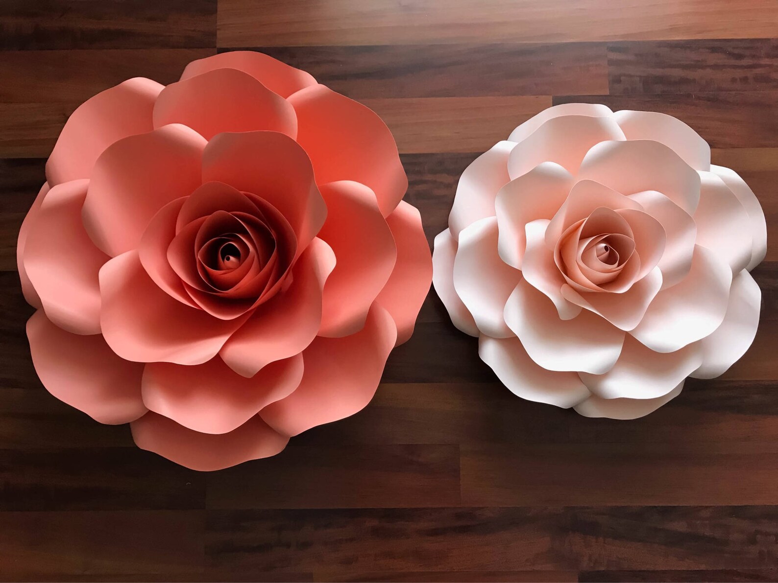 Paper Flowers SVG Extra Large Rose Paper Flower Template Etsy
