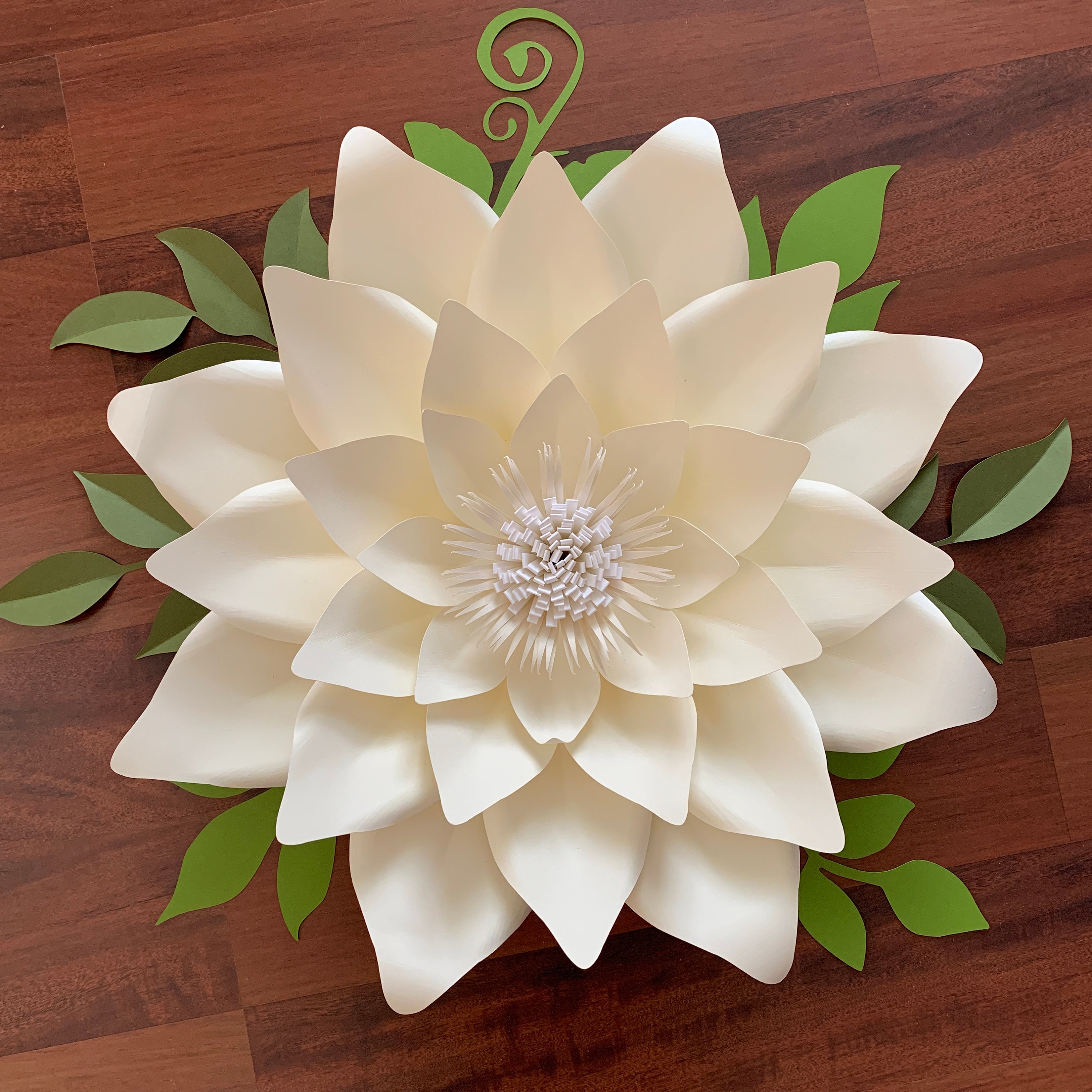 お花ページ PDF Petal 174 Paper Flowers Template- Trace and Cut Files