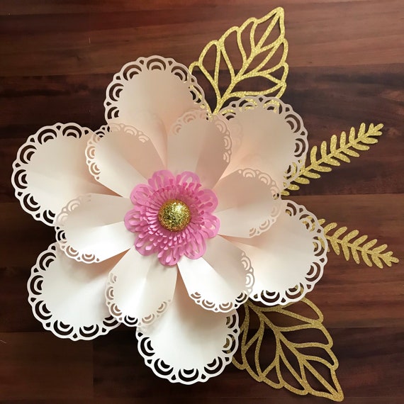 Download Paper Flowers SVG Lace Petal 7 Paper Flower Template with ...
