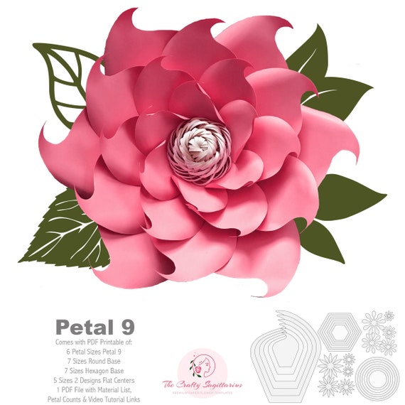 7 Petal Flower Template from i.etsystatic.com