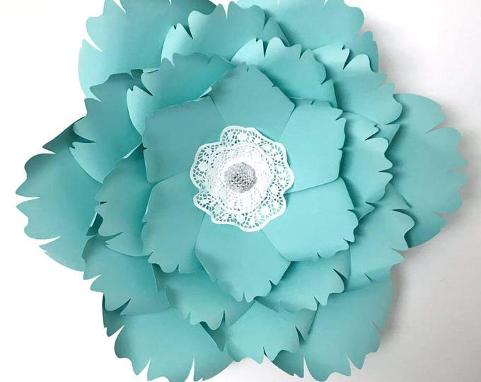 Paper Flowers -PDF Paper Flower template, Digital Version, Now Including The Base - #38