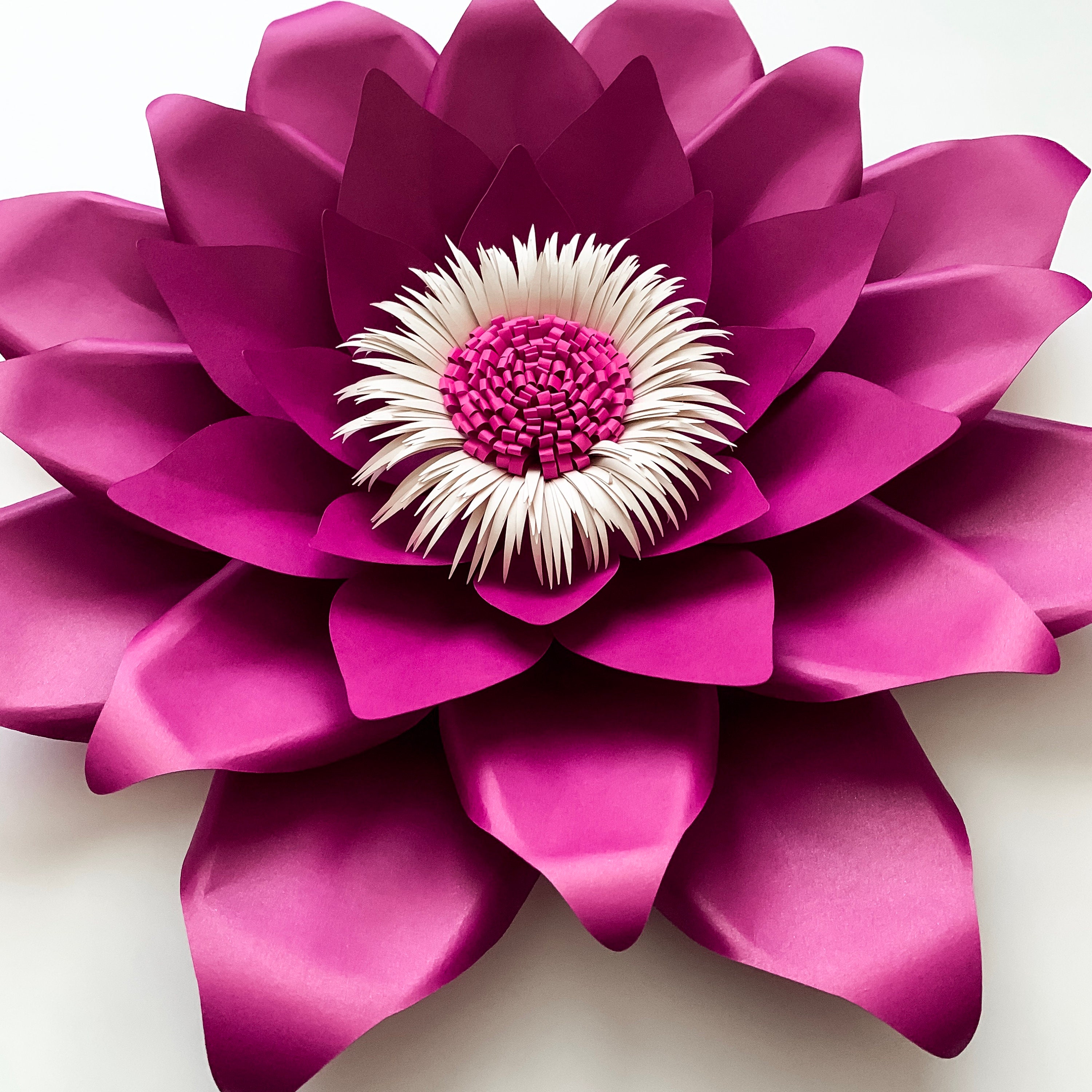 PDF Petal 174 Paper Flowers Template Trace and Cut Files DIY Giant