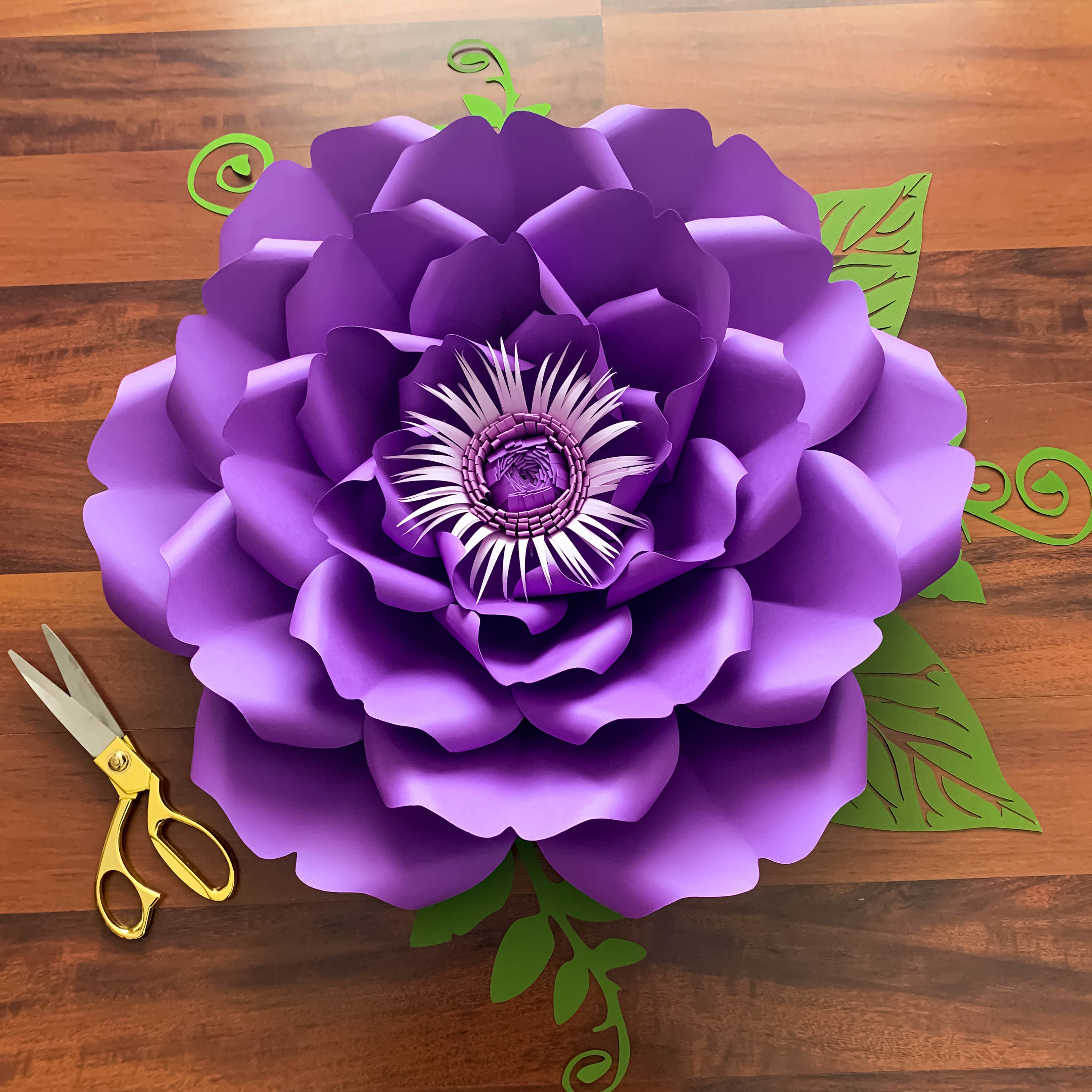 Download SVG PNG DXF Petal 78 Paper Flowers Template Cut Files ...