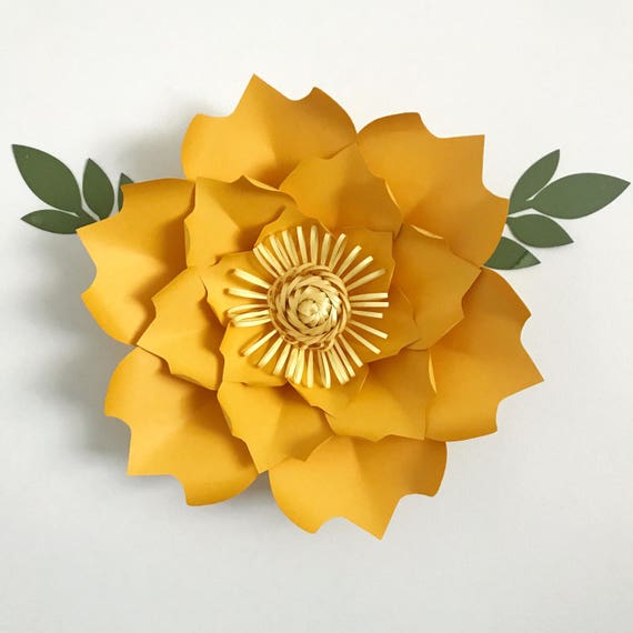 paper flowers pdf petal 60 paper flower template digital etsy medium size paper flower template