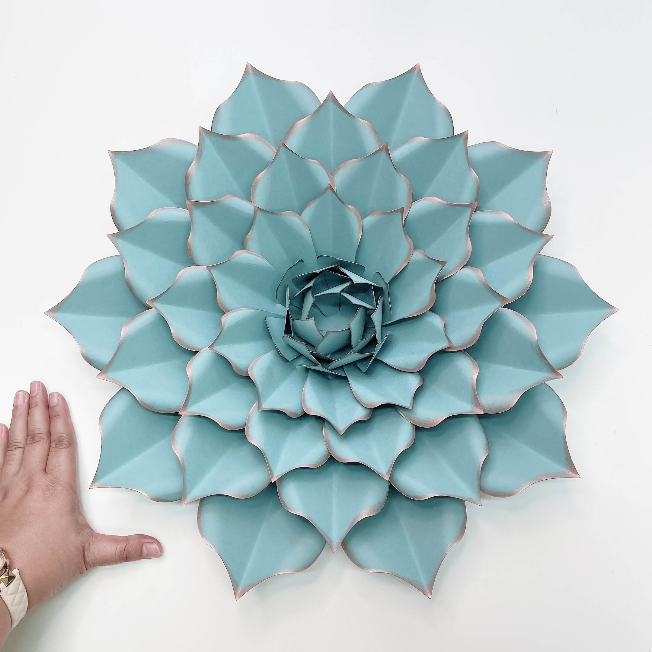 SUCCULENT 1 PDF Printable Giant Paper Flower Template 3D Large Paper 