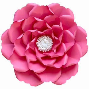 SVG PNG DXF Petal 30 Paper Flowers Template Cut file Cricut Silhouette Cutting Machines Ready Wedding n Event Decor n Paper Flower Backdrop