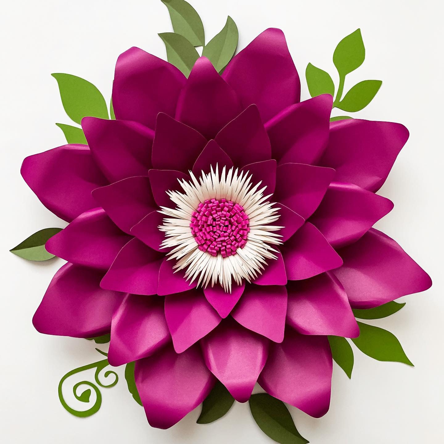 Pdf Petal 174 Paper Flowers Template Trace And Cut Files Diy Giant Paper Flower Project Not For Cutting Machines