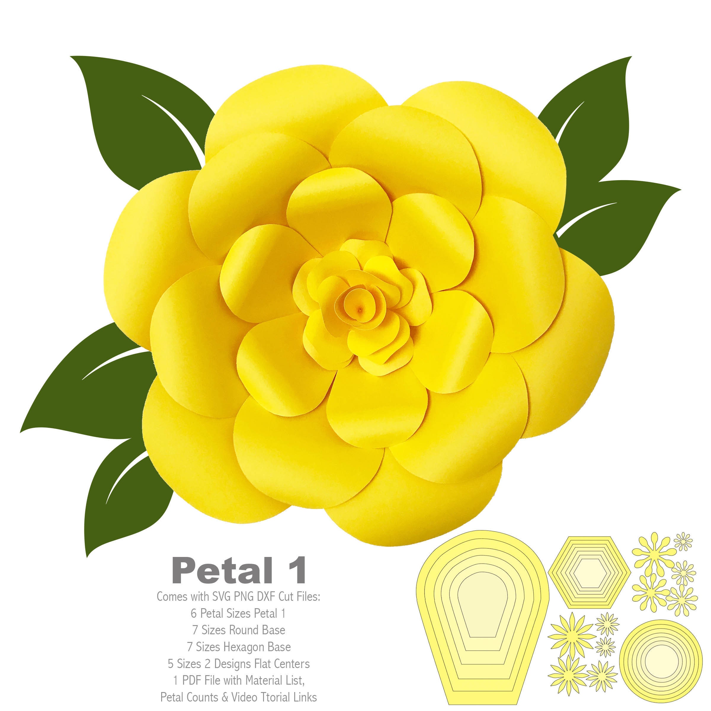 Free Free 268 Svg Flower Petal Template SVG PNG EPS DXF File