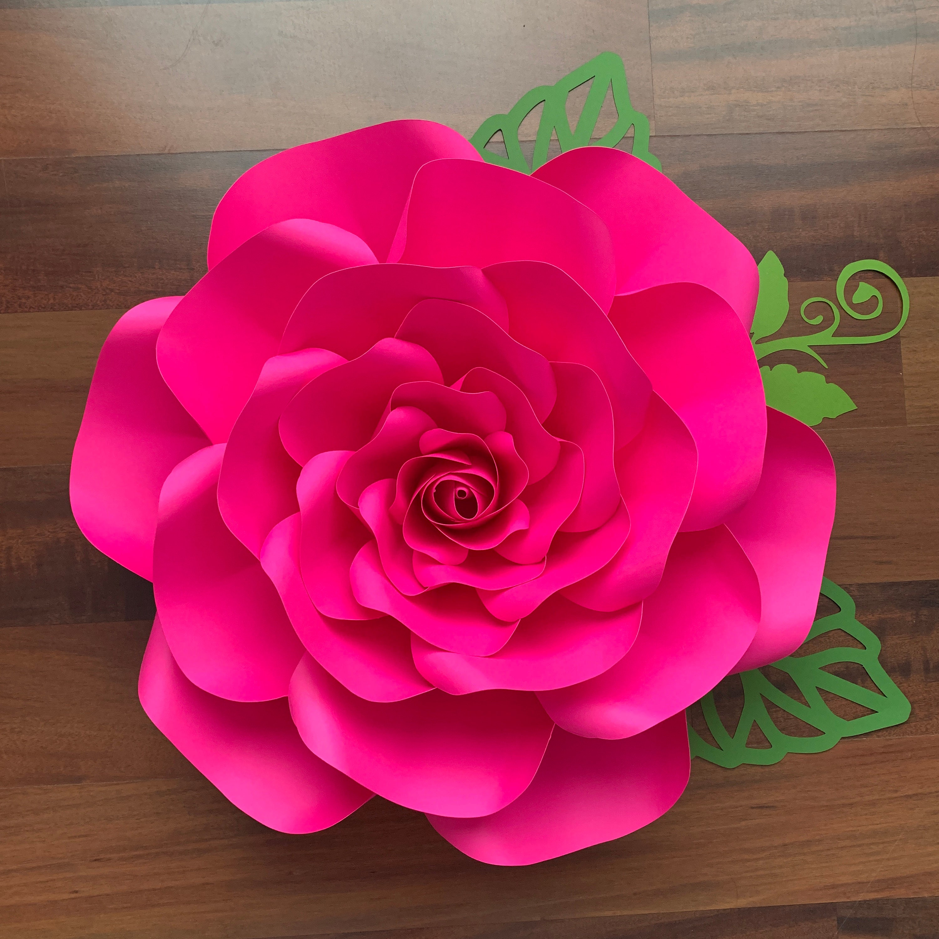 PDF Petal 11 Paper Flower template w/ Rose Bub Center Instant Download ...