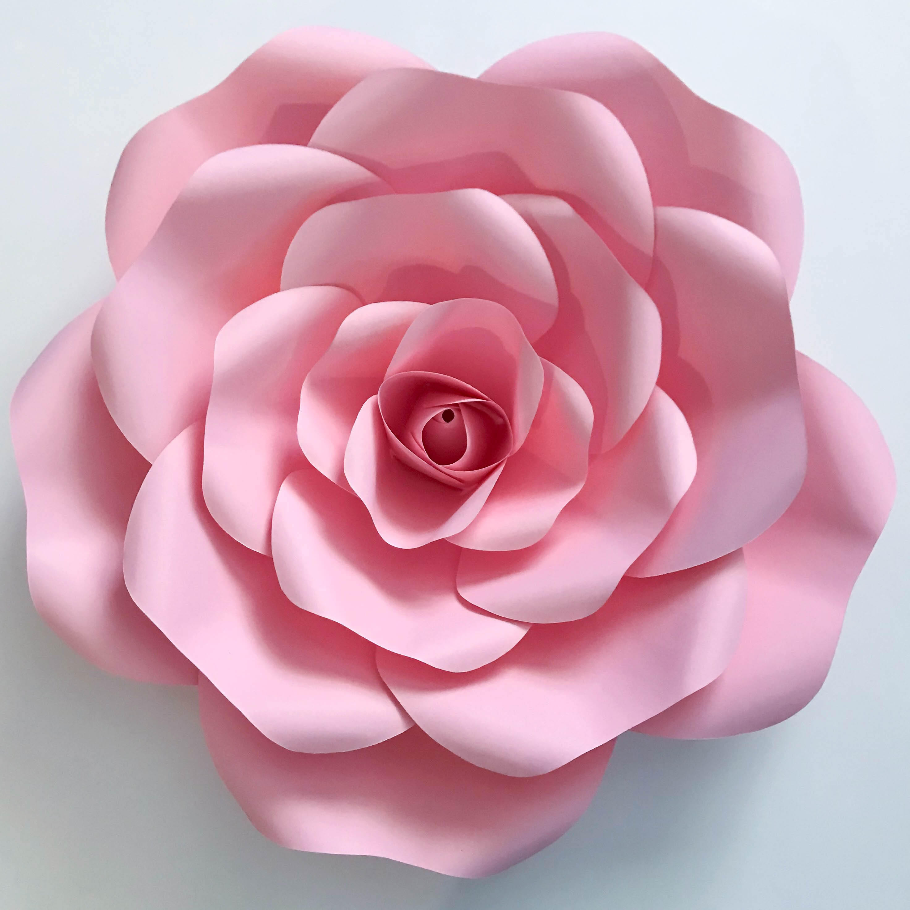 Paper Flowers Pdf Petal 155 Exquisite Rose Flower Template With Base