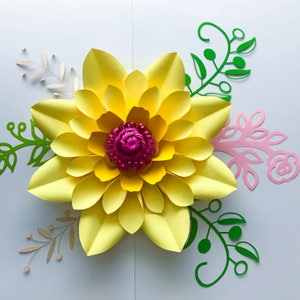 SVG PNG DXF Petal 10 Cut files Giant Paper Flowers Template Stencil Kit No Resizing Needed for Cricut and Silhouette Cameo Cutting Machines