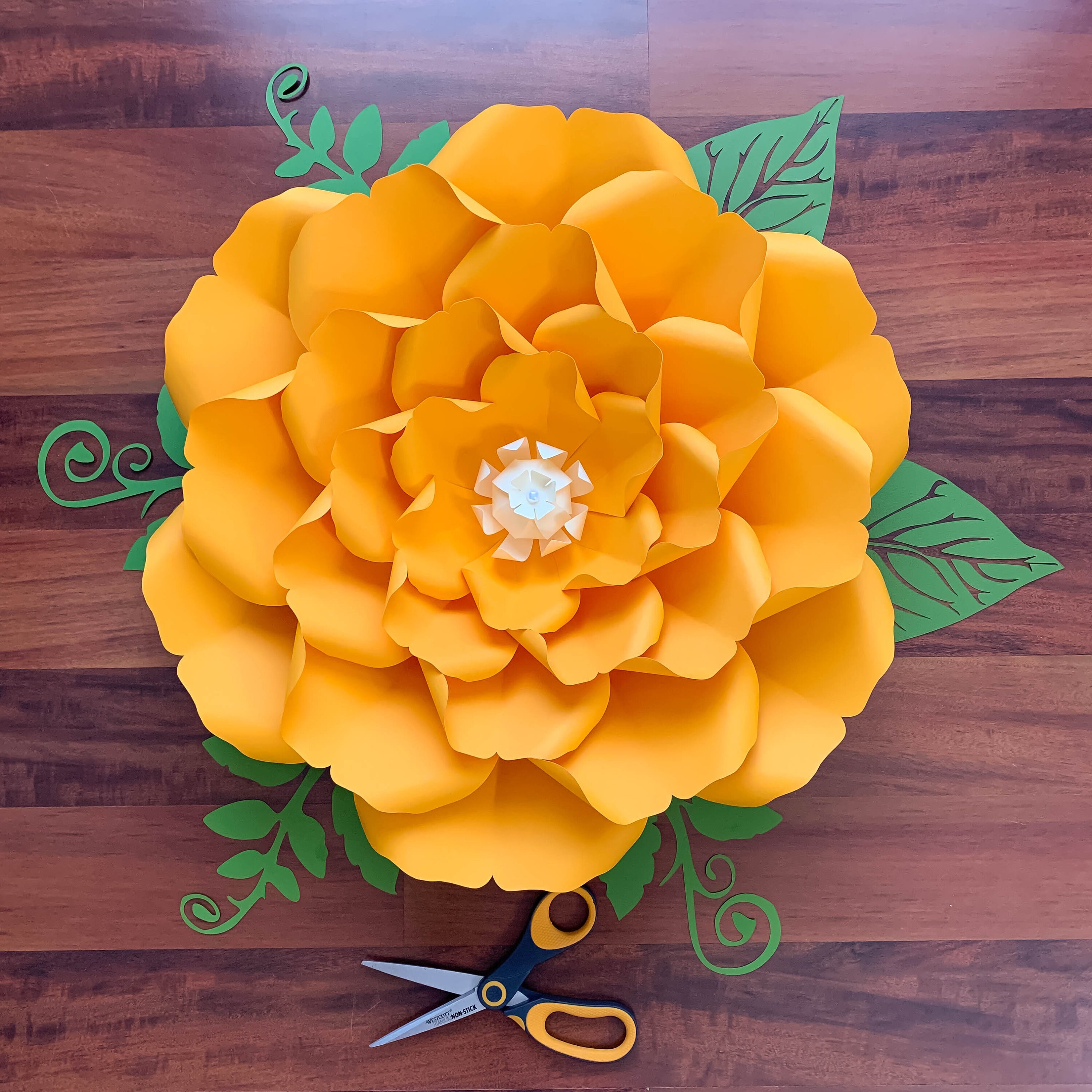 Paper Flowers Petal 32 Printable Large Flower Template