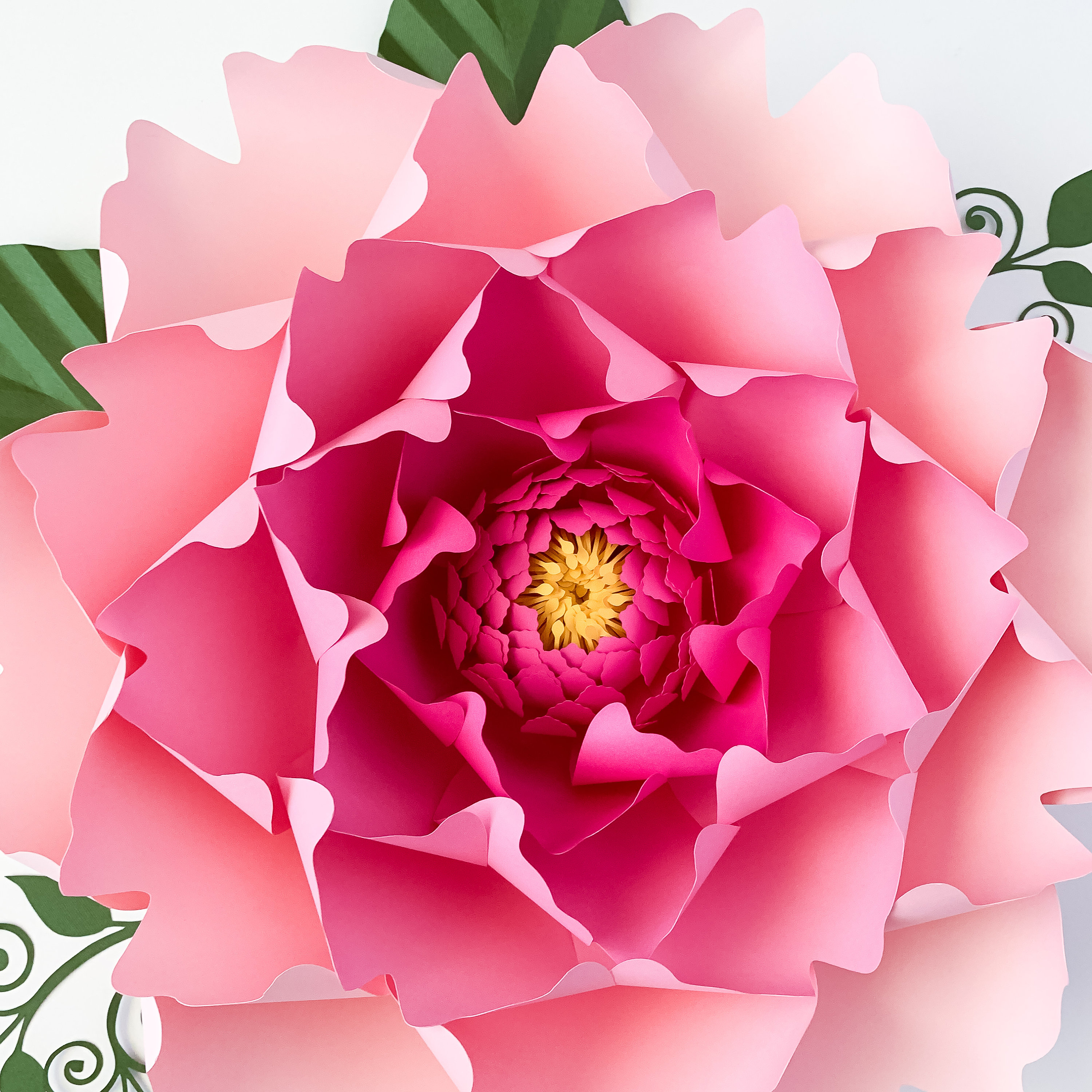 Peony Center Components fo Giant Peonies Paper Flowers Cricut and