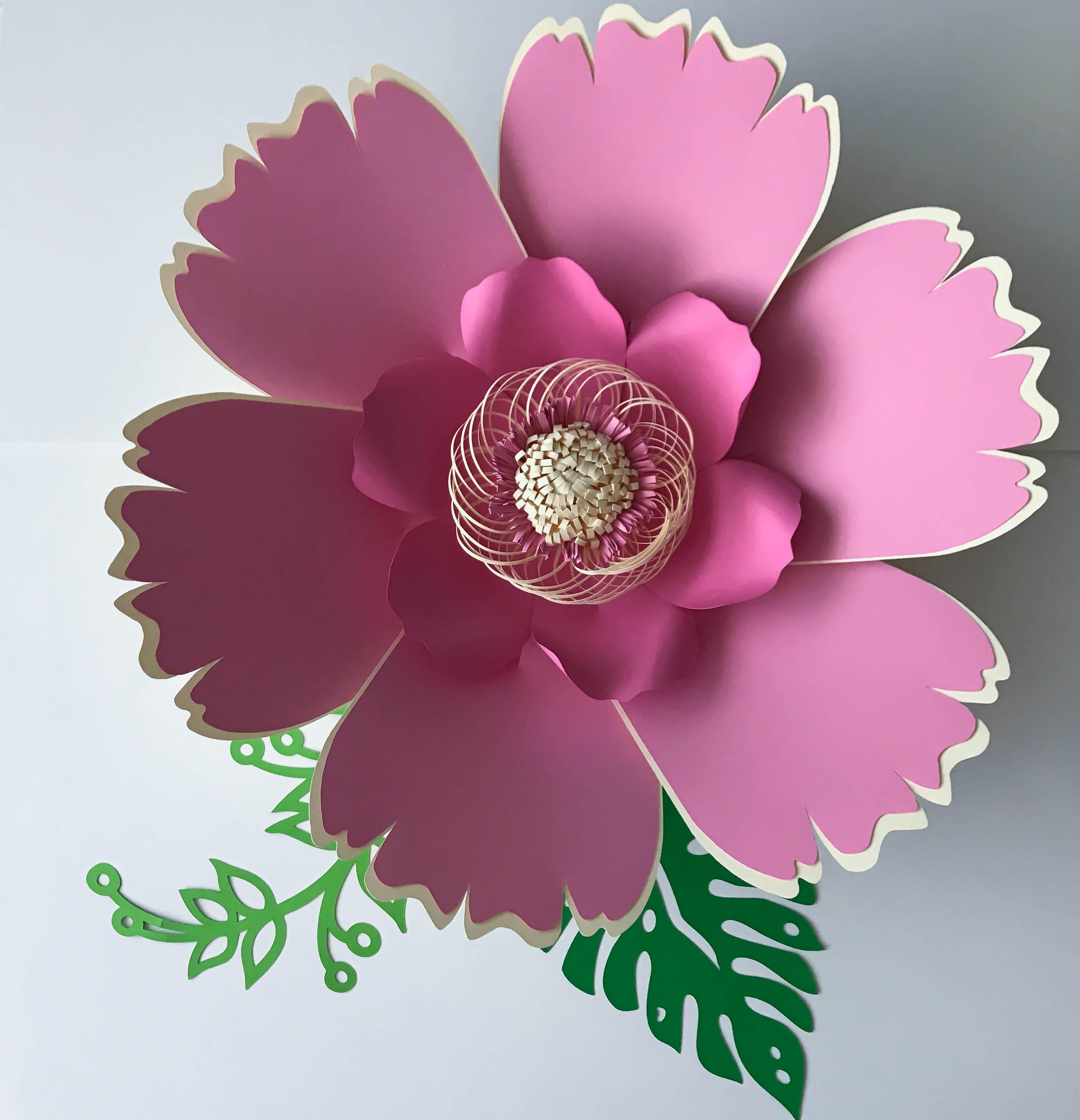 Download Paper Flowers -SVG Petal #38 Paper Flower template, Digital Version, Now Including The Base ...