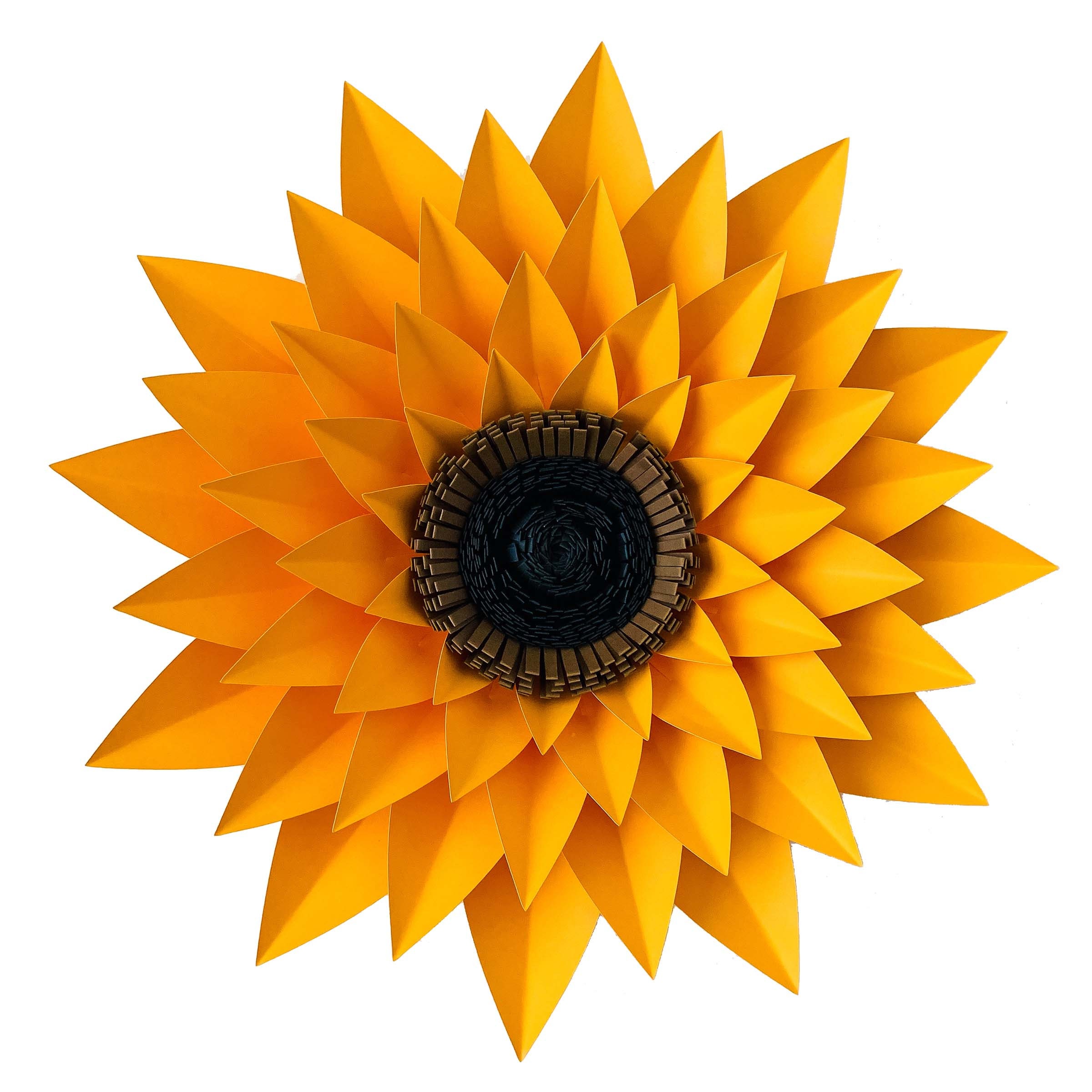 Download SVG DXF PNG Petal 44 Sunflower Paper Flower Template Diy ...