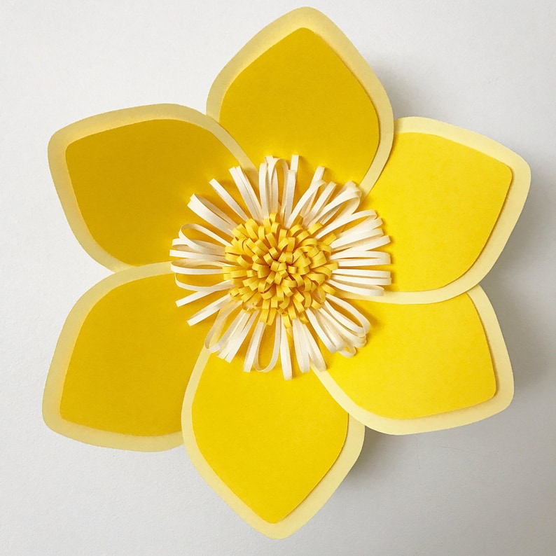 PDF Petal 15 Printable Paper Flowers Template DIY Trace N Cut Etsy India