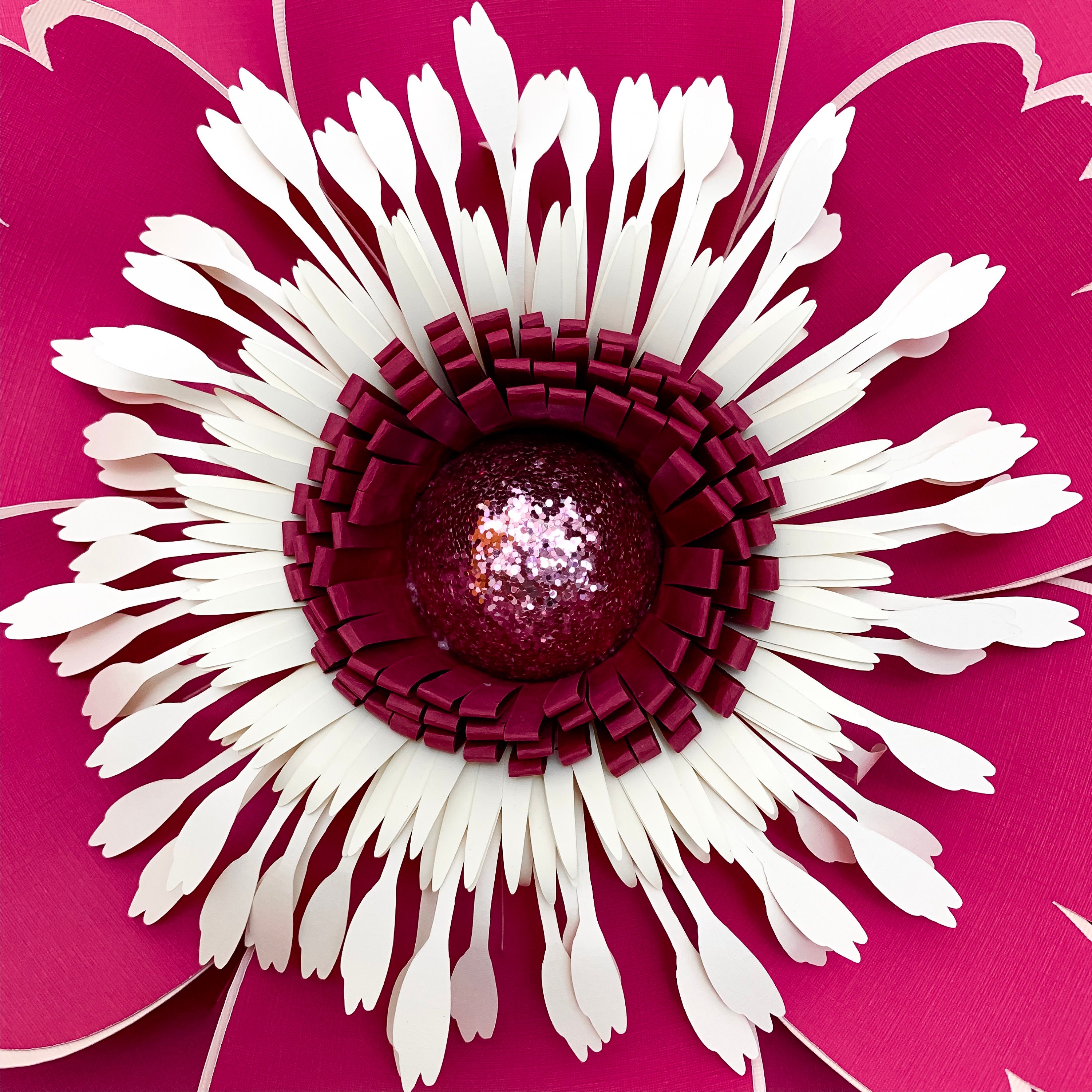 Download Paper Flowers SVG Petal 50 Paper Flower Template with flat ...