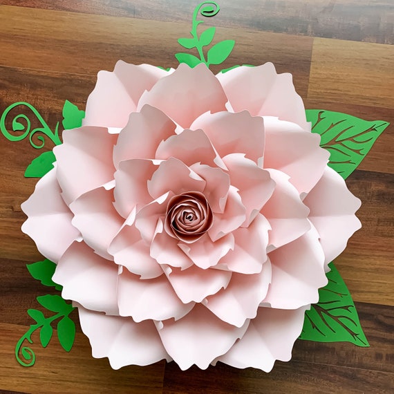 Svg Blutenblatt 140 Papier Blumen Vorlage W Flache Etsy