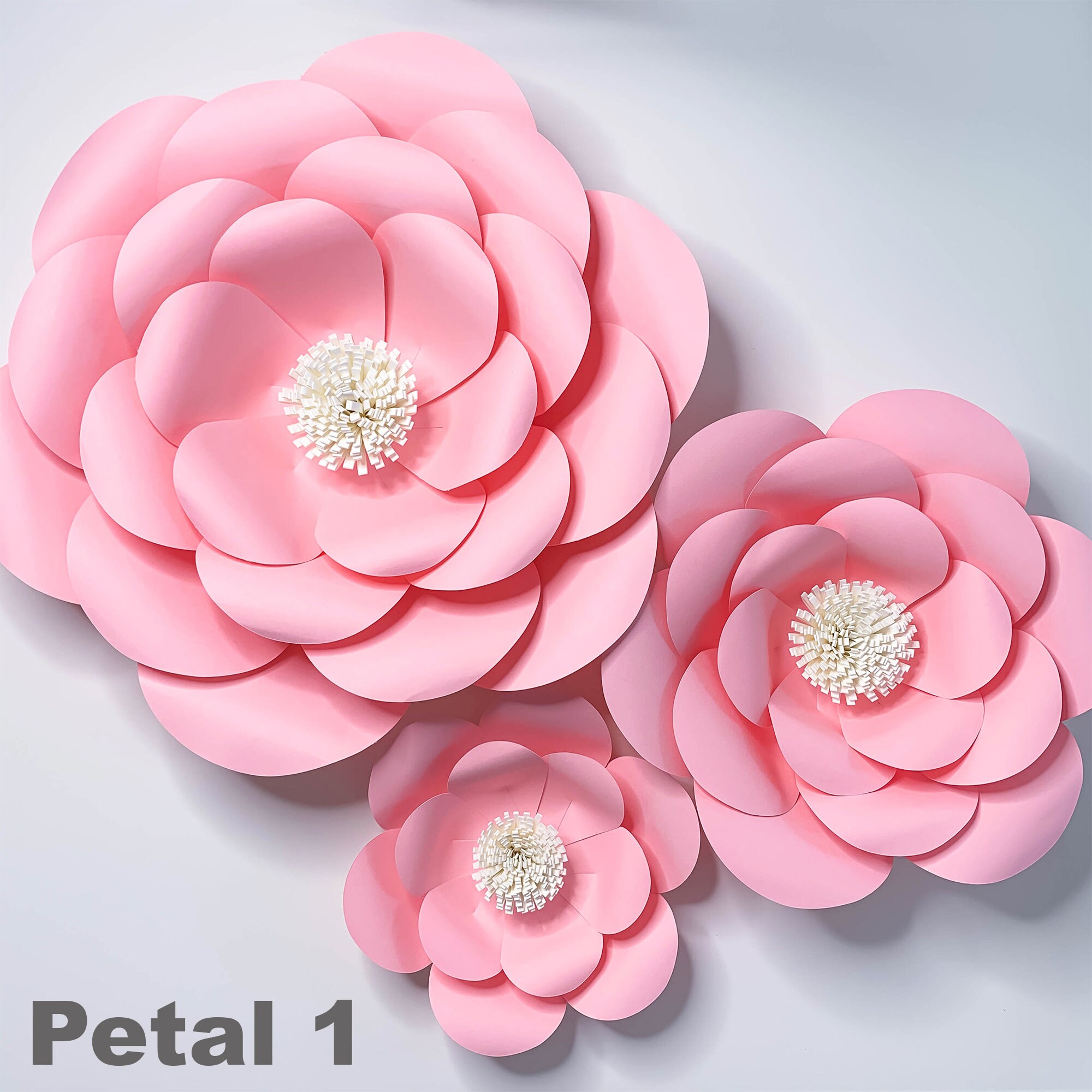 Combo 1 PDF Printable Giant Paper Flower Template 3D Giant Paper