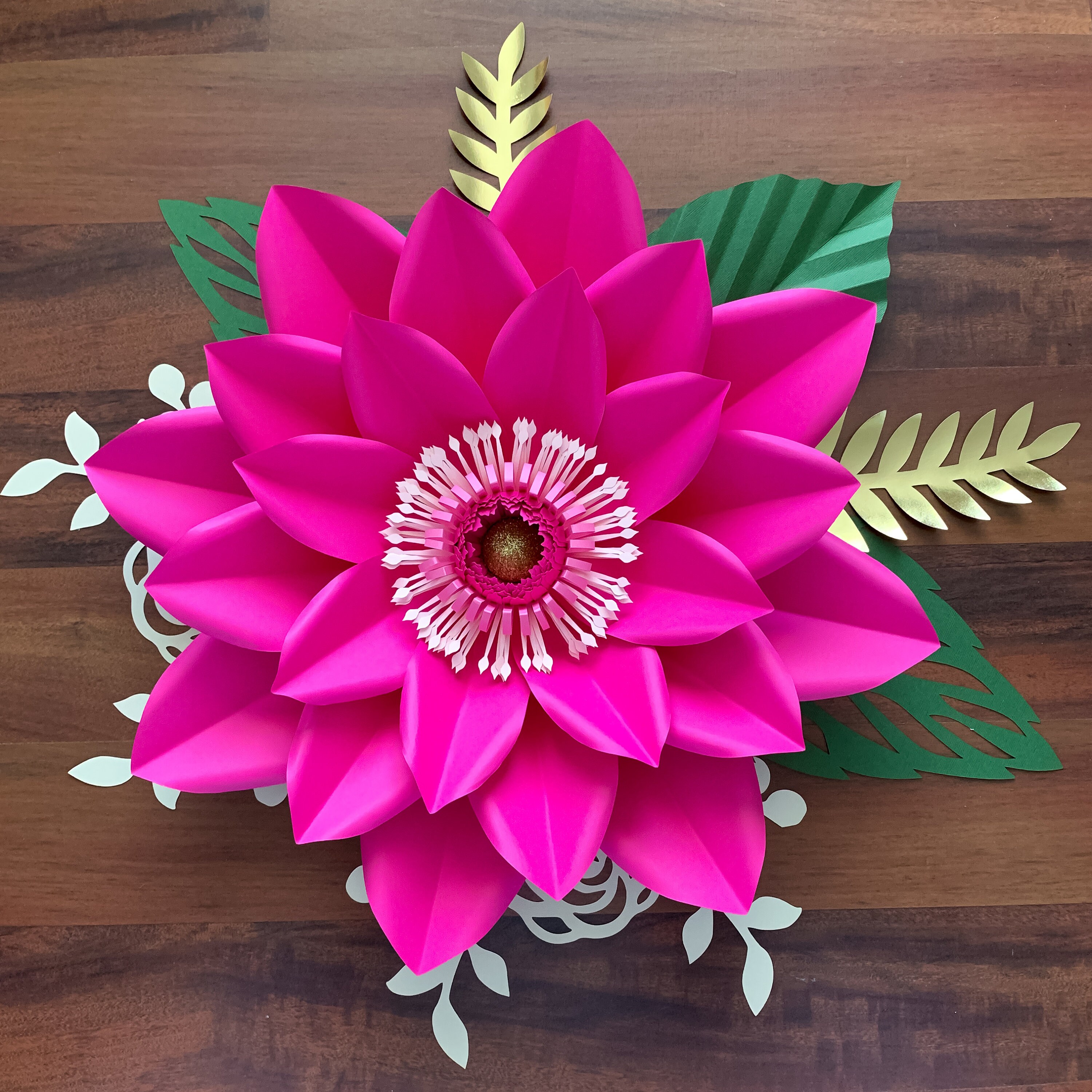pdf petal 10 paper flowers printable template comes with